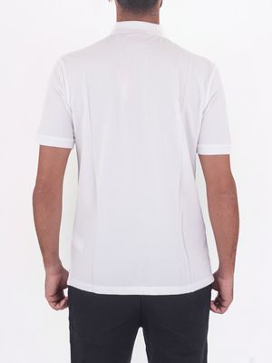 3. Polo HUGO Uomo Slim Fit in Cotone con Logo Bianco