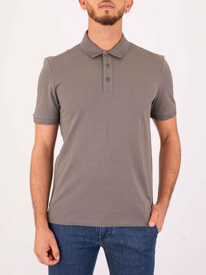 1. Polo HUGO Uomo Slim Fit in Cotone con Logo Grigio