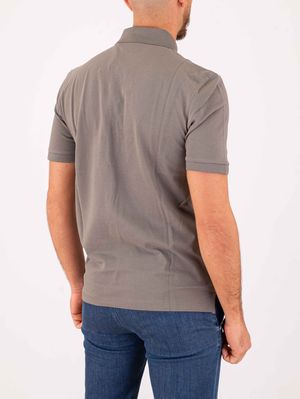 3. Polo HUGO Uomo Slim Fit in Cotone con Logo Grigio