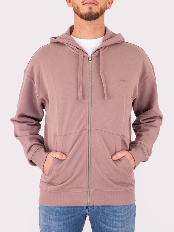 Sweat à capuche zippé Hugo pour homme Marc de raisin Hugo