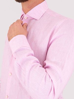 4. Chemise en lin pour homme Paul&Shark Rose