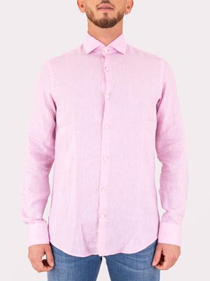 1. Chemise en lin pour homme Paul&Shark Rose