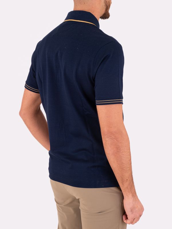 3. Polo Uomo Paul&Shark in cotone con Dettagli a Contrasto Blu PAUL & SHARK 25411236