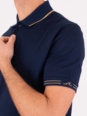 4. Polo Uomo Paul&Shark in cotone con Dettagli a Contrasto Blu