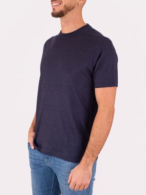 2. T-shirt Uomo Paul&Shark a Girocollo in lino Blu