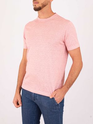 2. T-shirt en lin à col rond pour homme Paul&Shark Rose