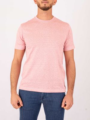 1. T-shirt en lin à col rond pour homme Paul&Shark Rose