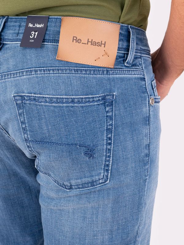 4. Jeans Uomo Re-Hash con Struttura Cinque Tasche Denim Re-Hash p015-rp2d613