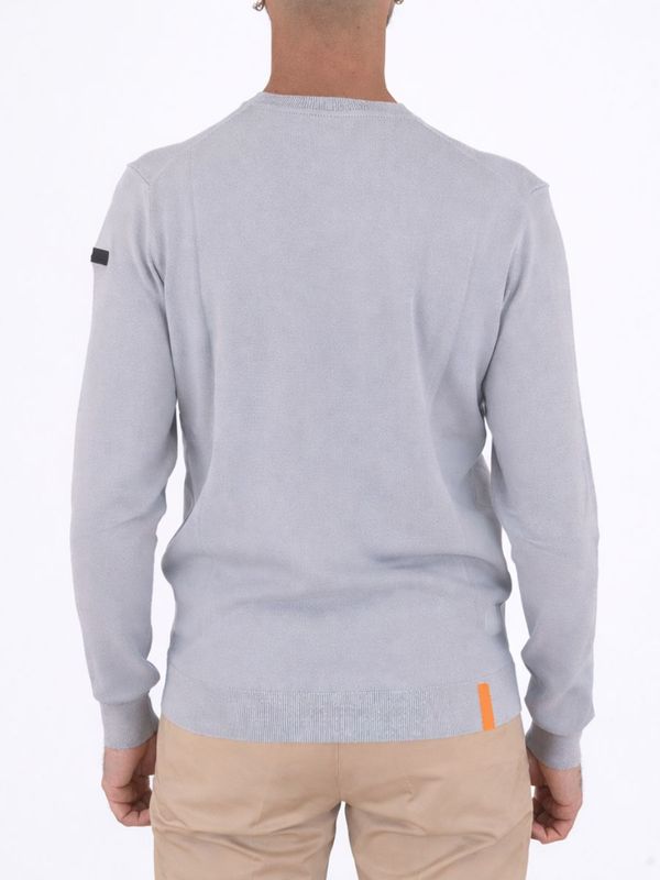 3. Pull rond Maxell pour homme, texture très fine Gris clair RRD 260104maxellroundknit