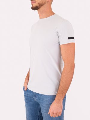 2. RRD Men's Square T-shirt with embossed seersucker square effect Light Grey
