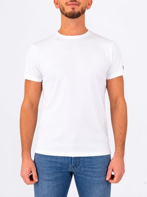 1. T-shirt Square Uomo RRD con lavorazione in rilievo a effetto seersucker square Bianco