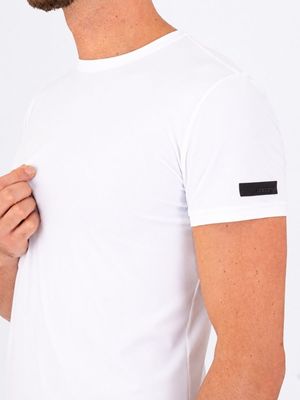 4. T-shirt Square Uomo RRD con lavorazione in rilievo a effetto seersucker square Bianco