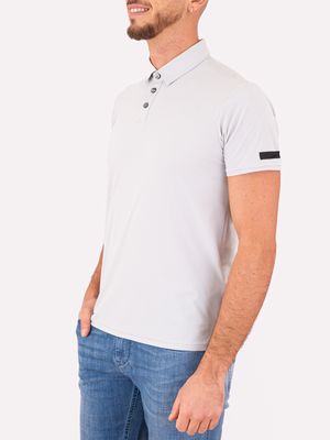 2. Polo Square Uomo RRD con Struttura a Rilievo Grigio Chiaro