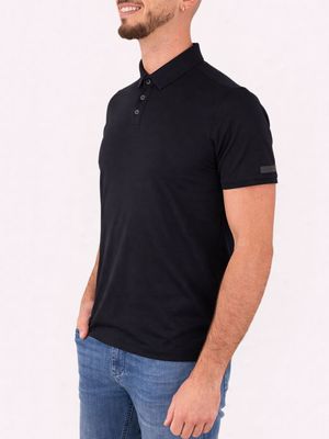 2. Polo Square Uomo RRD con Struttura a Rilievo Blue Black