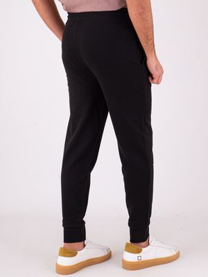 3. Pantalon en coton pour homme Hugo avec taille élastiquée Noir