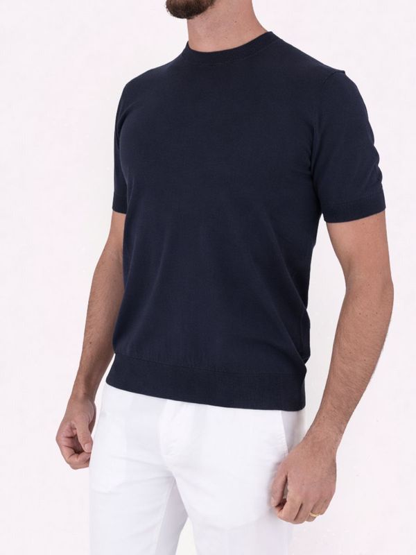 2. Paolo Pecora Milano Men's Cotton T-Shirt Blue Paolo Pecora Milano a009f100