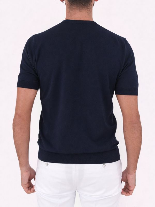 3. Paolo Pecora Milano Men's Cotton T-Shirt Blue Paolo Pecora Milano a009f100