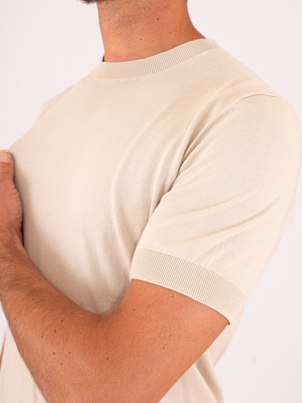 4. T-Shirt uomo Paolo Pecora Milano in cotone Beige Paolo Pecora Milano a009f100