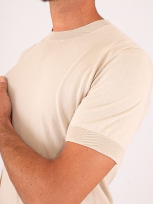 4. T-Shirt uomo Paolo Pecora Milano in cotone Beige
