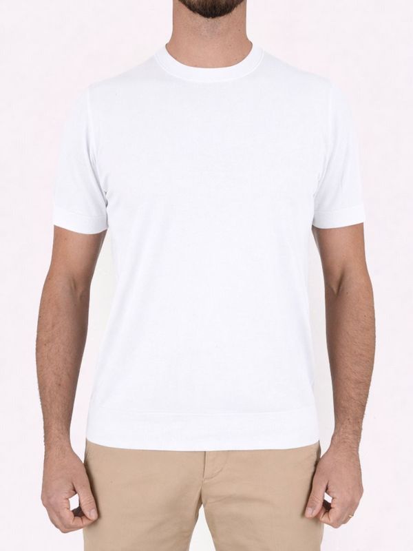 1. T-shirt Paolo Pecora Milano in misto seta e cotone Bianco Paolo Pecora Milano a010f200