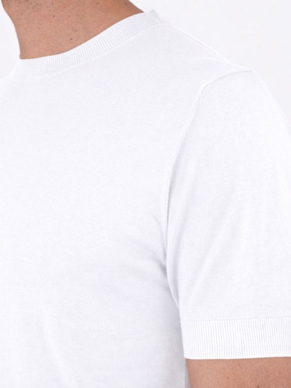 4. T-shirt Paolo Pecora Milano in misto seta e cotone Bianco Paolo Pecora Milano a010f200