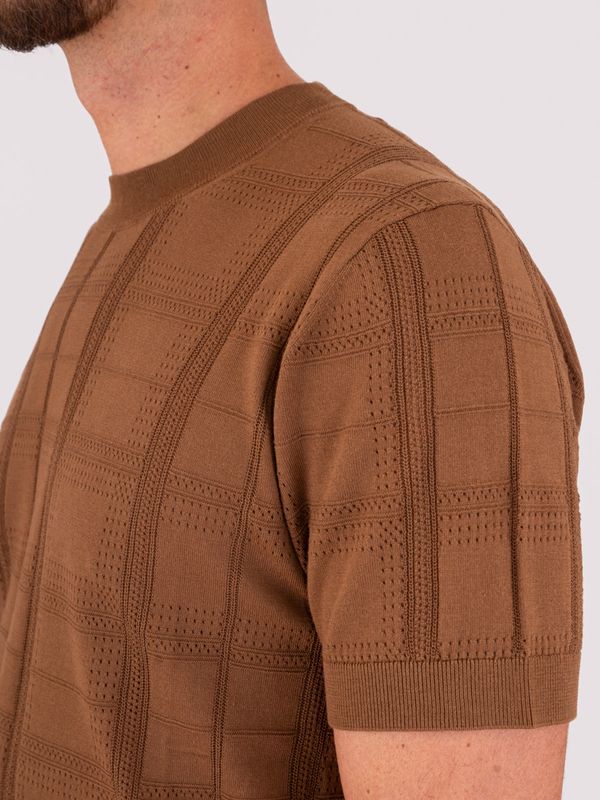 4. Pull homme Paolo Pecora Milano au design structuré Brun Paolo Pecora Milano a015f100