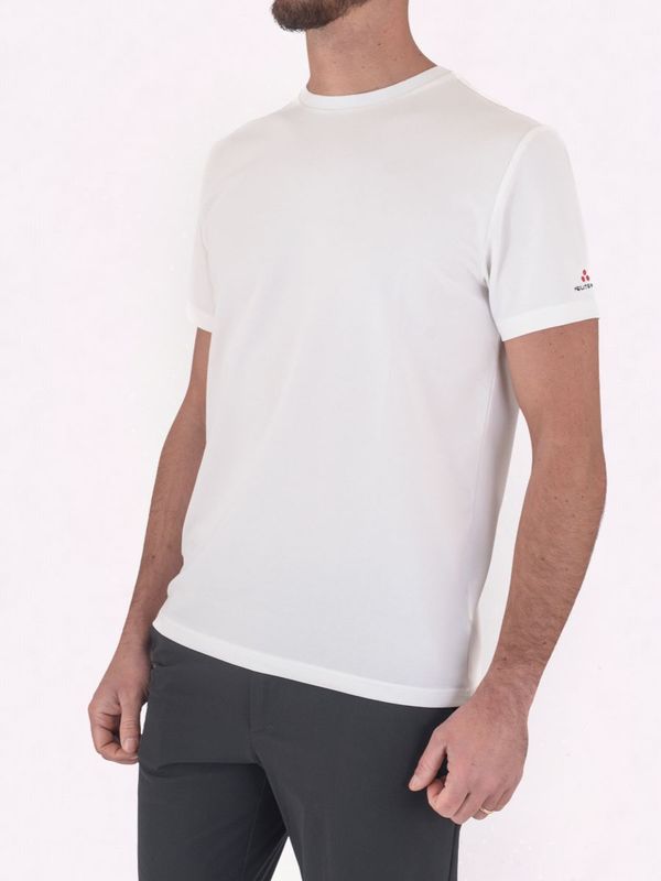2. T-Shirt uomo Peuterey in misto cotone e seta Bianco Peuterey peu547099012182