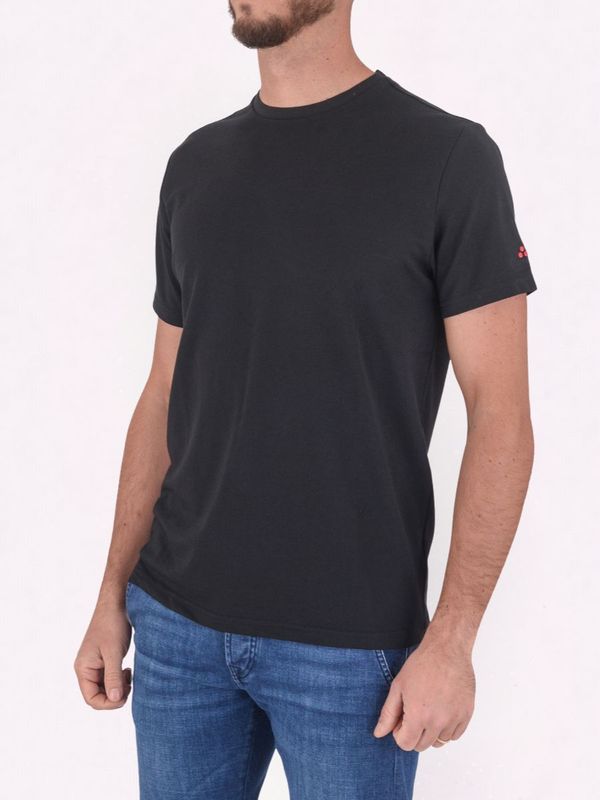 2. T-Shirt uomo Peuterey in misto cotone e seta Nero Peuterey peu547099012182