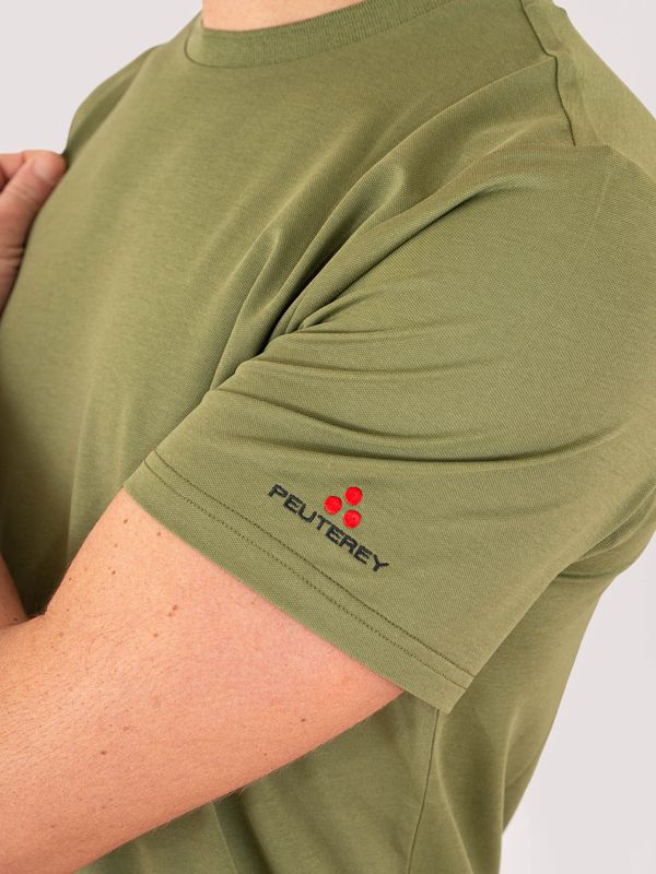 4. T-Shirt uomo Peuterey in misto cotone e seta Verde Peuterey peu547099012182