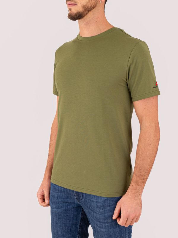 2. T-Shirt uomo Peuterey in misto cotone e seta Verde Peuterey peu547099012182