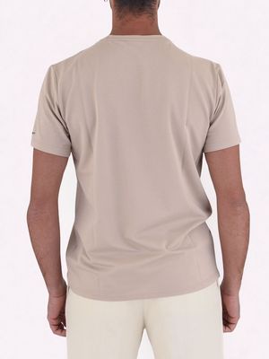 3. T-Shirt uomo Peuterey in misto cotone e seta Beige