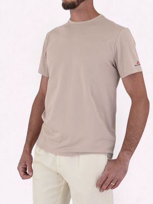2. T-Shirt uomo Peuterey in misto cotone e seta Beige
