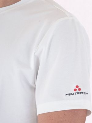 4. Peuterey men's T-shirt in cotton and silk blend White