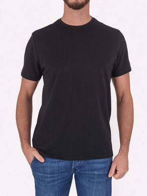 1. T-Shirt uomo Peuterey in misto cotone e seta Nero