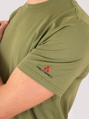4. T-Shirt uomo Peuterey in misto cotone e seta Verde