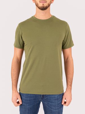 1. T-Shirt uomo Peuterey in misto cotone e seta Verde