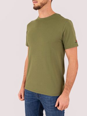 2. T-Shirt uomo Peuterey in misto cotone e seta Verde