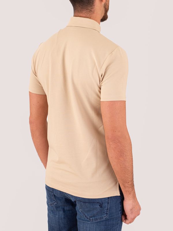 3. Polo Uomo Peuterey Manica Corta con Logo Ricamato Beige Peuterey peu547199012182