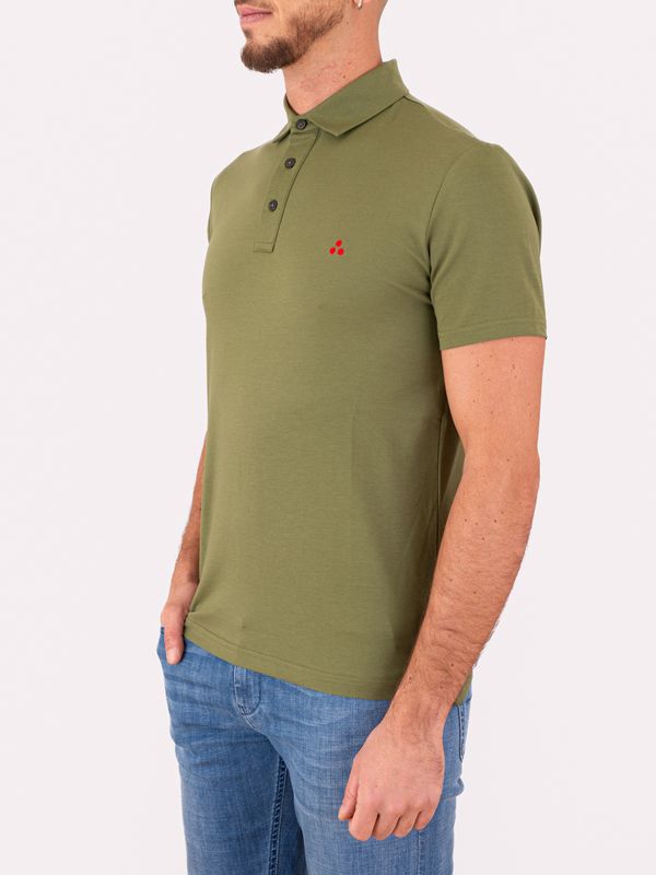 2. Polo à manches courtes Peuterey pour homme avec logo brodé Vert Peuterey peu547199012182