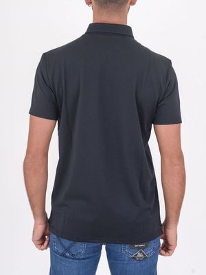 3. Peuterey Men's Short-Sleeve Polo Shirt with Embroidered Logo Blue