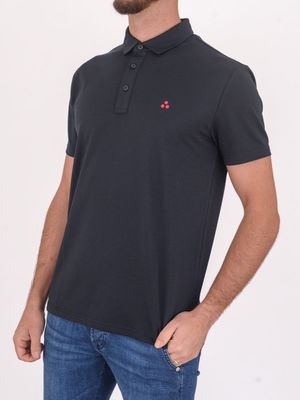 2. Peuterey Men's Short-Sleeve Polo Shirt with Embroidered Logo Blue