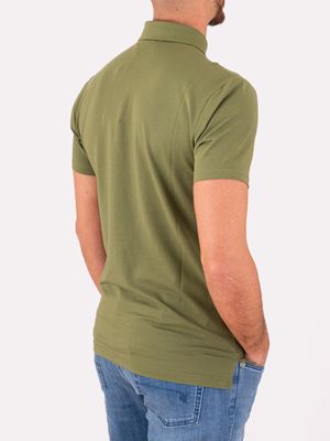 3. Polo Uomo Peuterey Manica Corta con Logo Ricamato Verde