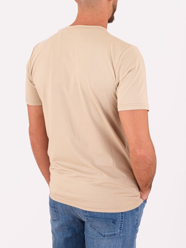 3. Peuterey Men's Crew Neck T-Shirt with Front Logo Beige Peuterey peu579699012247