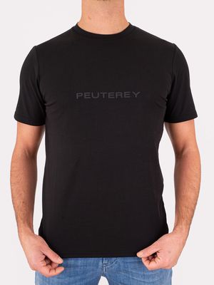 4. Peuterey Men's Crew Neck T-Shirt with Front Logo Black