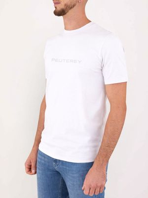 2. Peuterey Men's Crew Neck T-Shirt with Front Logo White