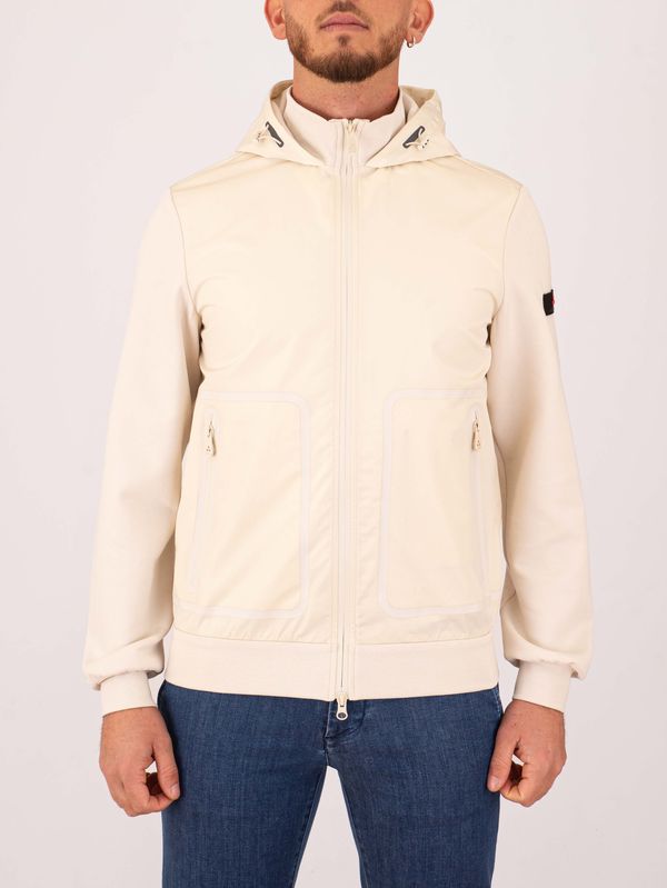 HUGO - Relaxed-fit hoodie in French terry with logo print