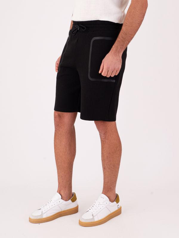 2. Bermuda Peuterey pour homme avec taille élastiquée et détails techniques Noir Peuterey peu580199012177