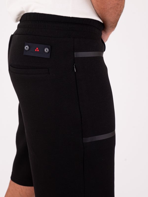 4. Bermuda Peuterey pour homme avec taille élastiquée et détails techniques Noir Peuterey peu580199012177