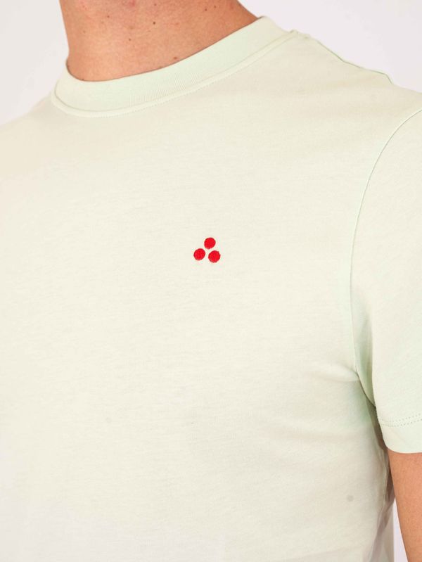 4. T-shirt uomo Peuterey in cotone con logo cucito sul petto Verde Chiaro Peuterey peu601199012442