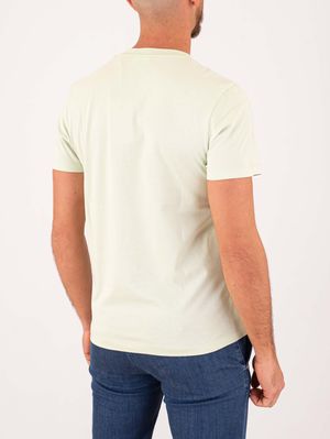 3. T-shirt uomo Peuterey in cotone con logo cucito sul petto Verde Chiaro